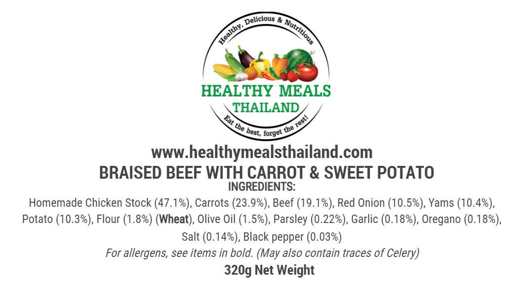 BRAISED BEEF WITH CARROT & SWEET POTATO