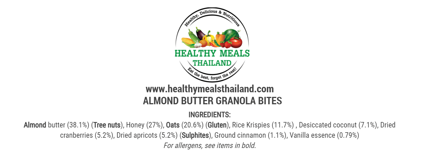 ALMOND BUTTER GRANOLA BITES