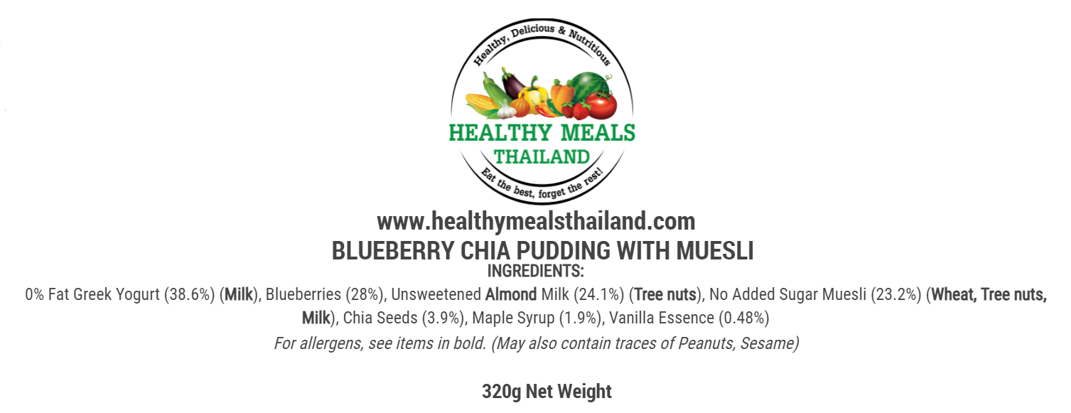 BLUEBERRY CHIA PUDDING MIT MUESLI