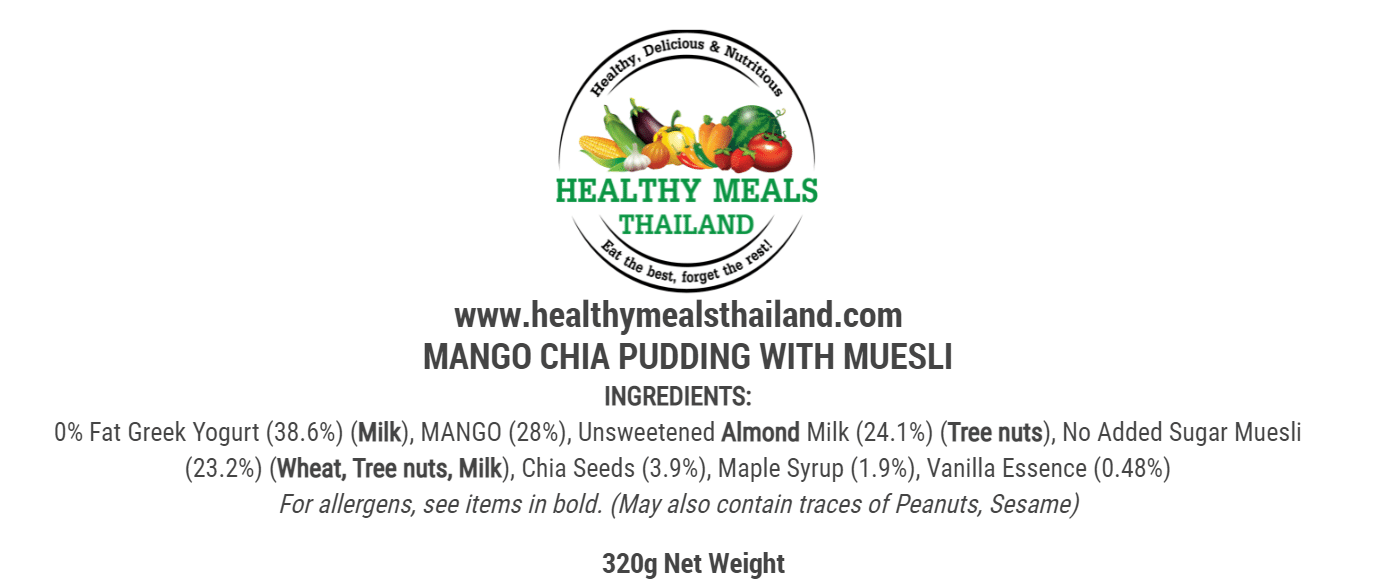 MANGO CHIA PUDDING MED MUESLI